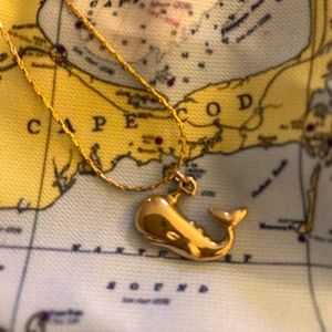 Vintage Nantucket Whale Charm Necklace